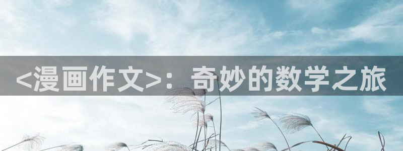 manwa漫蛙防走失站下载：<漫画作文>：奇妙的数学之旅