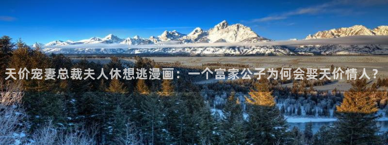 manma2漫蛙：天价宠妻总裁夫人休想逃漫画：一个富家公子为何会娶天价情人？